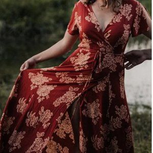 Lulus Wrap Dress, Medium